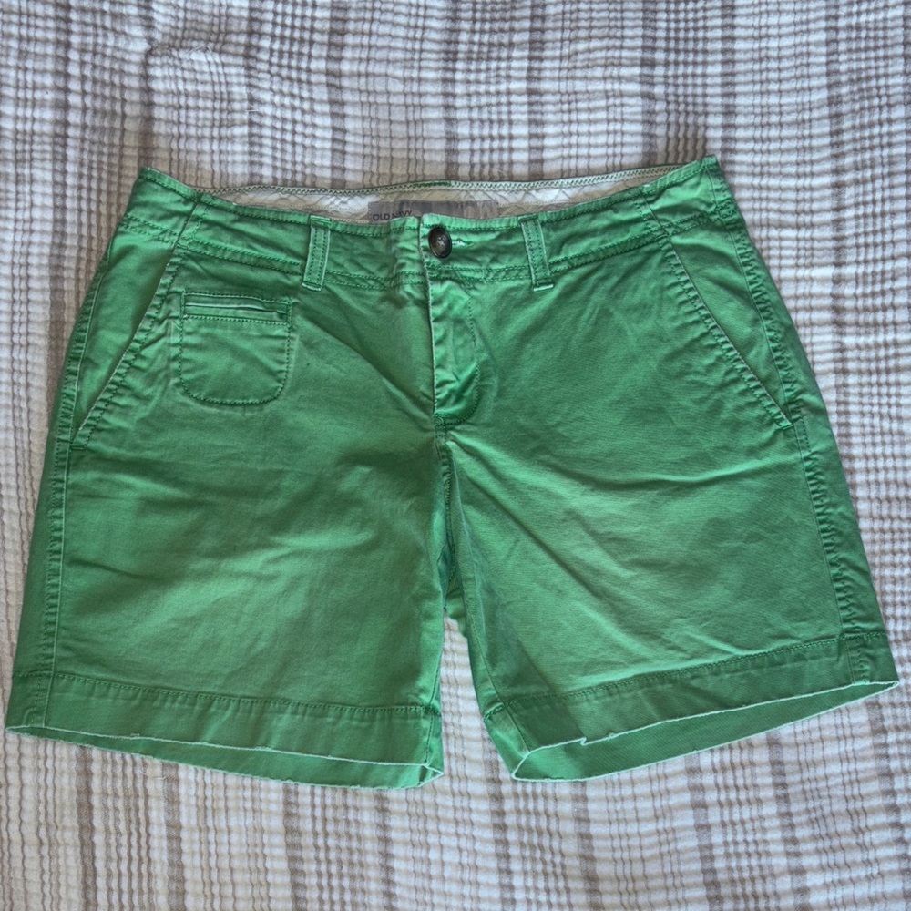 Old Navy Vibrant Green Women's Bermudas